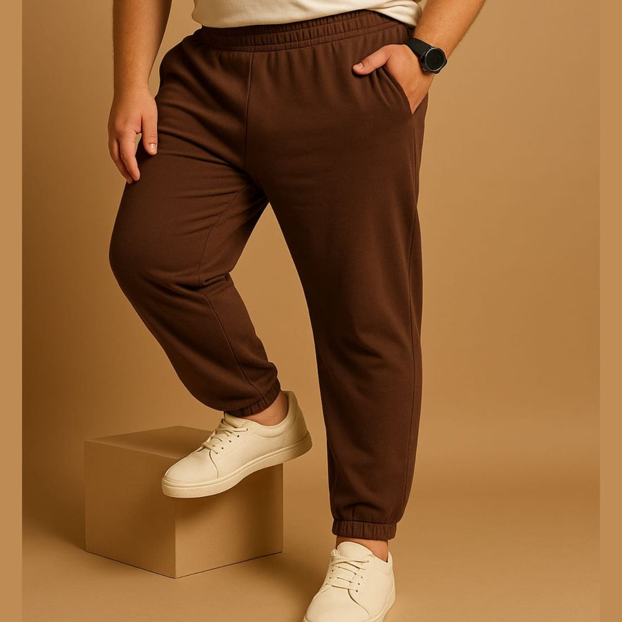 Premium Chocolate Brown Cotton Lower/Jogger (100% Cotton) from XXL to 12XL