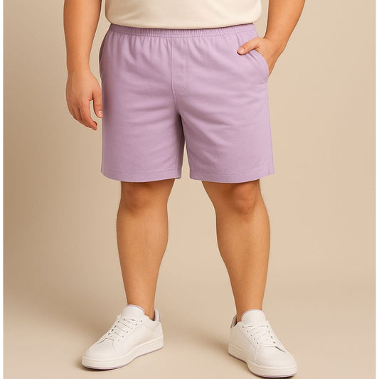 Lavender Cotton Shorts 