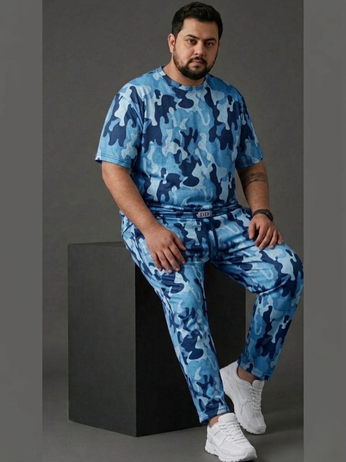 Nordic Blue Camouflage Co-ords Set (Dri-fit material) 
