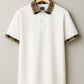The Regal Check Collar White Polo Tshirt 