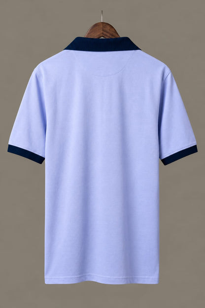 Belmont Blue Collar Polo (Premium Cotton Blend) 