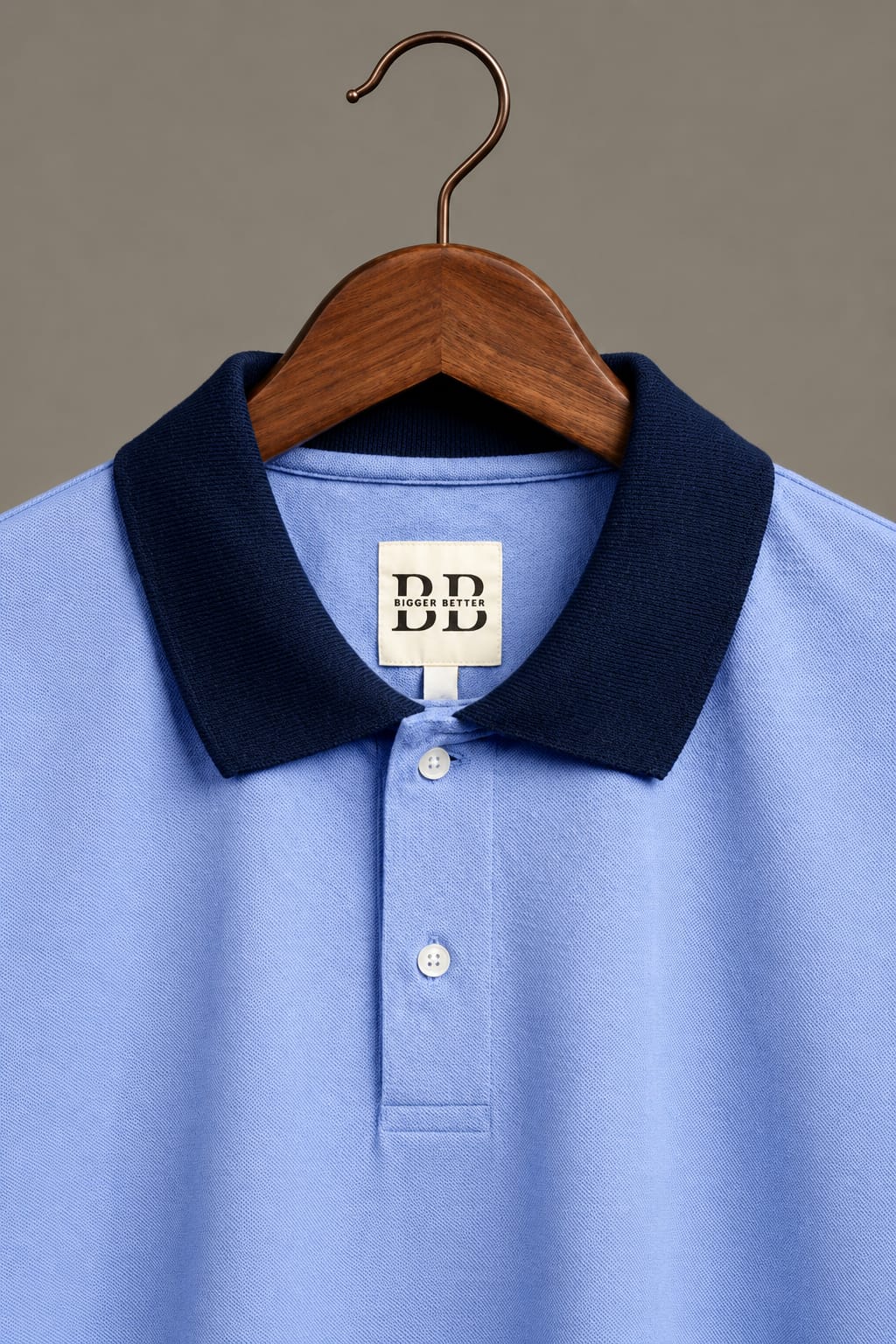 Belmont Blue Collar Polo (Premium Cotton Blend) 
