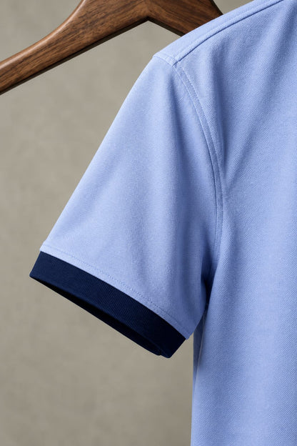 Belmont Blue Collar Polo (Premium Cotton Blend) 