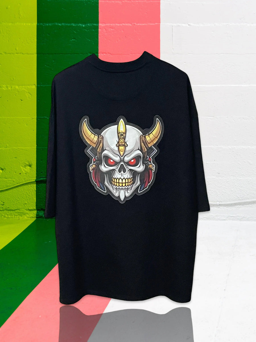 Black oversized tshirt Devil