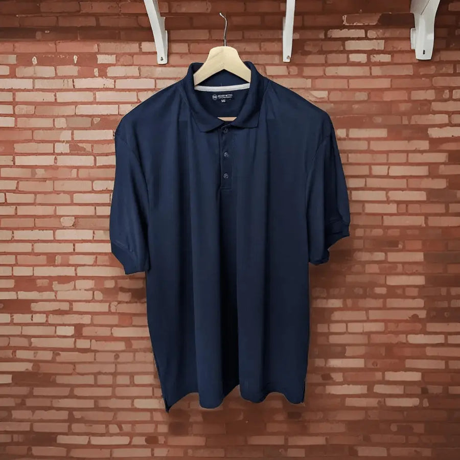 Dark Blue Half Sleeves Polo Tshirt