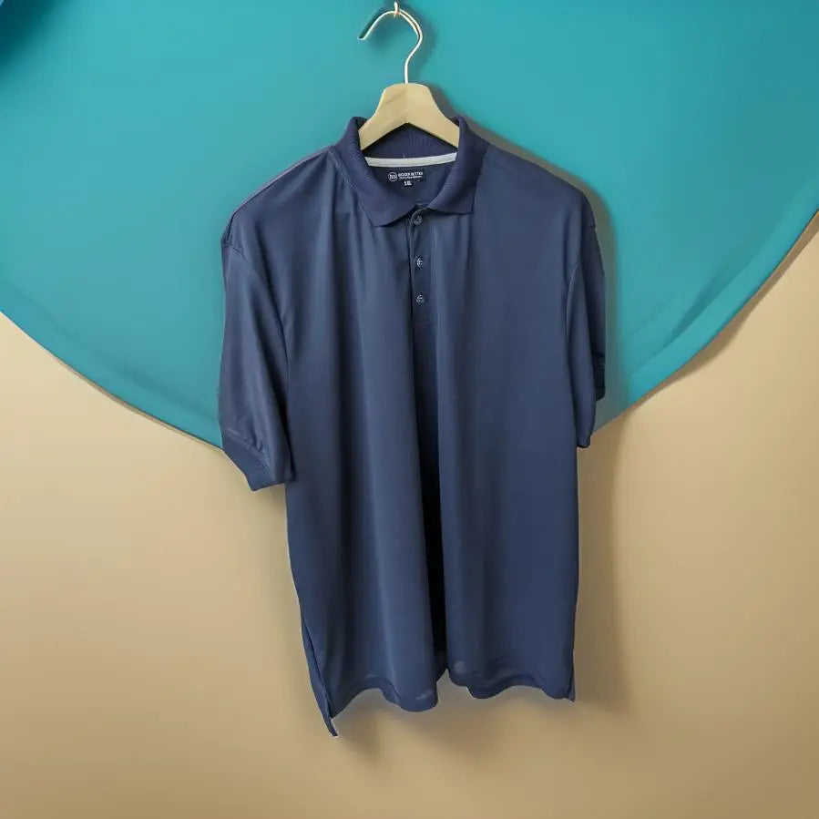 Dark Blue Half Sleeves Polo Tshirt
