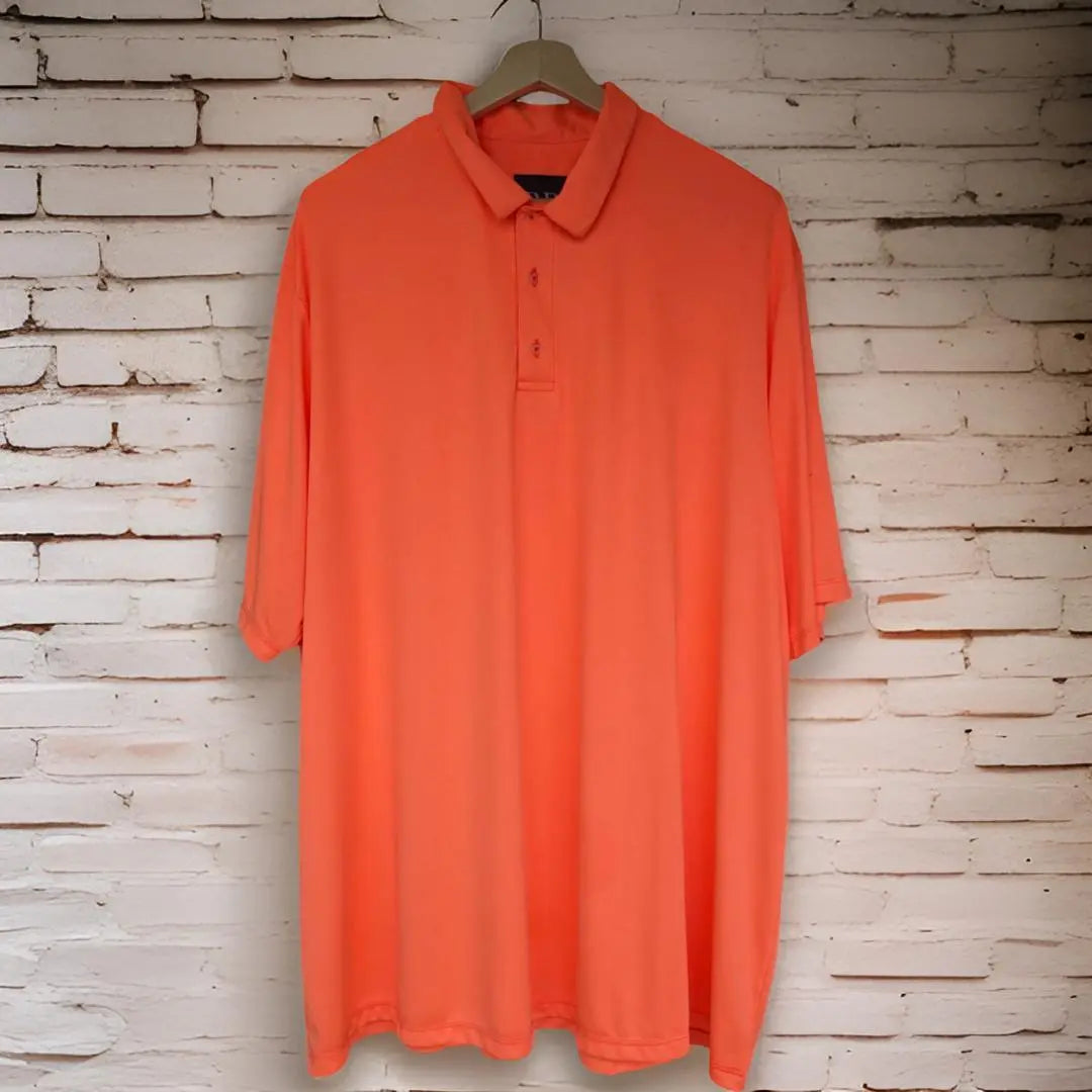 Fluorescent Peach Dri-fit Polo T-shirt_Polo_Tshirts_Pant_Gym_Kurtas_Co-ords_Shorts_Joggers - Sizes from 12XL_11XL_10XL_9XL_8XL_7XL_6XL_5XL_4XL_3XL_2XL_XL.