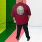 Maroon Oversized Alien Tshirt_Polo_Tshirts_Pant_Gym_Kurtas_Co-ords_Shorts_Joggers - Sizes from 12XL_11XL_10XL_9XL_8XL_7XL_6XL_5XL_4XL_3XL_2XL_XL.