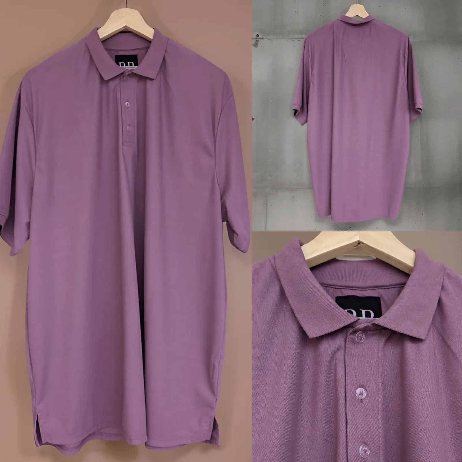 Mauve Dri-fit Polo T-shirt_Polo_Tshirts_Pant_Gym_Kurtas_Co-ords_Shorts_Joggers - Sizes from 12XL_11XL_10XL_9XL_8XL_7XL_6XL_5XL_4XL_3XL_2XL_XL.