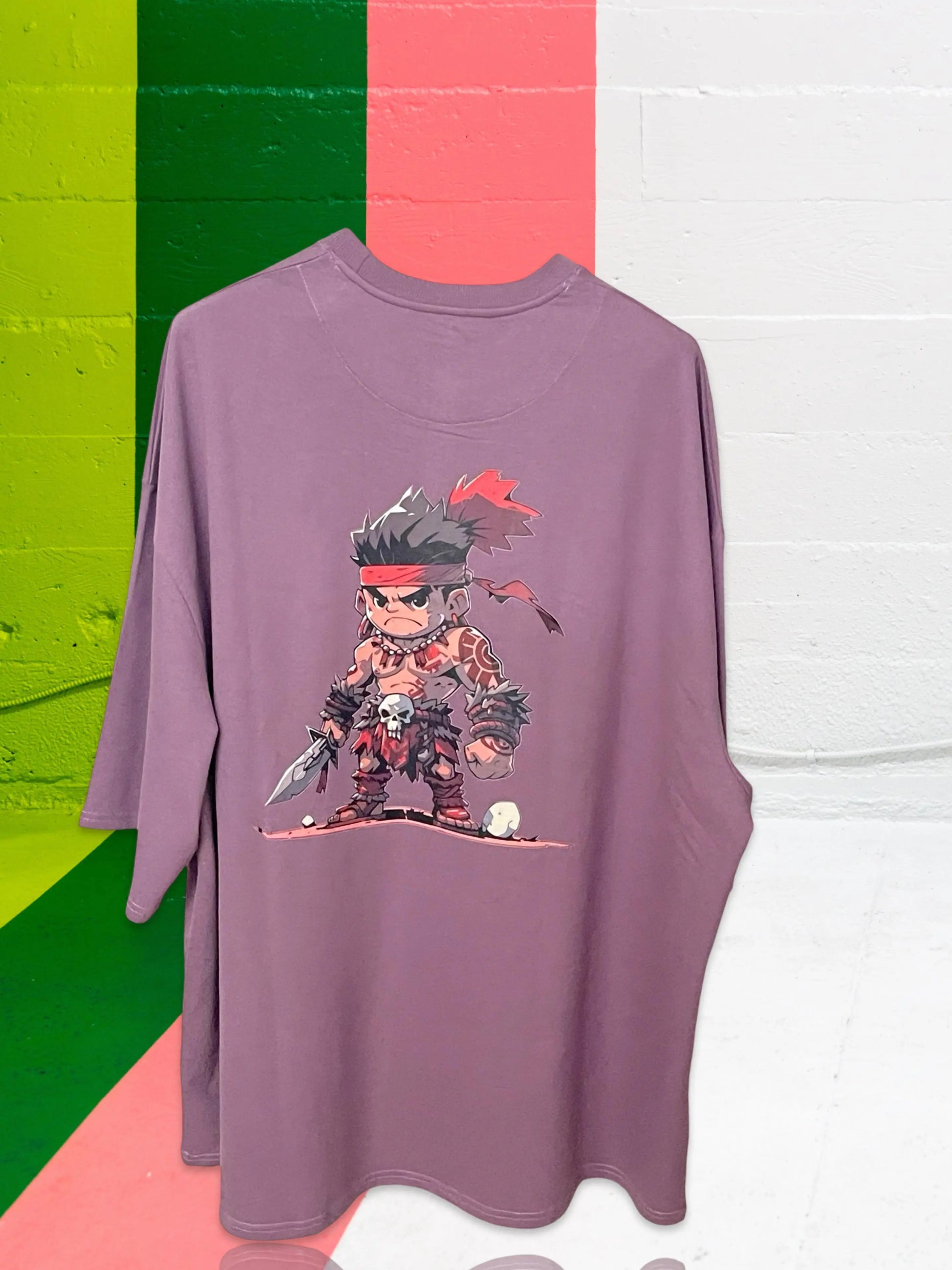 Mauve Oversized Ninja_Polo_Tshirts_Pant_Gym_Kurtas_Co-ords_Shorts_Joggers - Sizes from 12XL_11XL_10XL_9XL_8XL_7XL_6XL_5XL_4XL_3XL_2XL_XL.