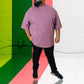 Mauve Oversized Ninja_Polo_Tshirts_Pant_Gym_Kurtas_Co-ords_Shorts_Joggers - Sizes from 12XL_11XL_10XL_9XL_8XL_7XL_6XL_5XL_4XL_3XL_2XL_XL.