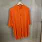 Neon Orange Mandarin Neck Dri-fit Tshirt_Polo_Tshirts_Pant_Gym_Kurtas_Co-ords_Shorts_Joggers - Sizes from 12XL_11XL_10XL_9XL_8XL_7XL_6XL_5XL_4XL_3XL_2XL_XL.