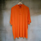 Neon Orange Mandarin Neck Dri-fit Tshirt_Polo_Tshirts_Pant_Gym_Kurtas_Co-ords_Shorts_Joggers - Sizes from 12XL_11XL_10XL_9XL_8XL_7XL_6XL_5XL_4XL_3XL_2XL_XL.