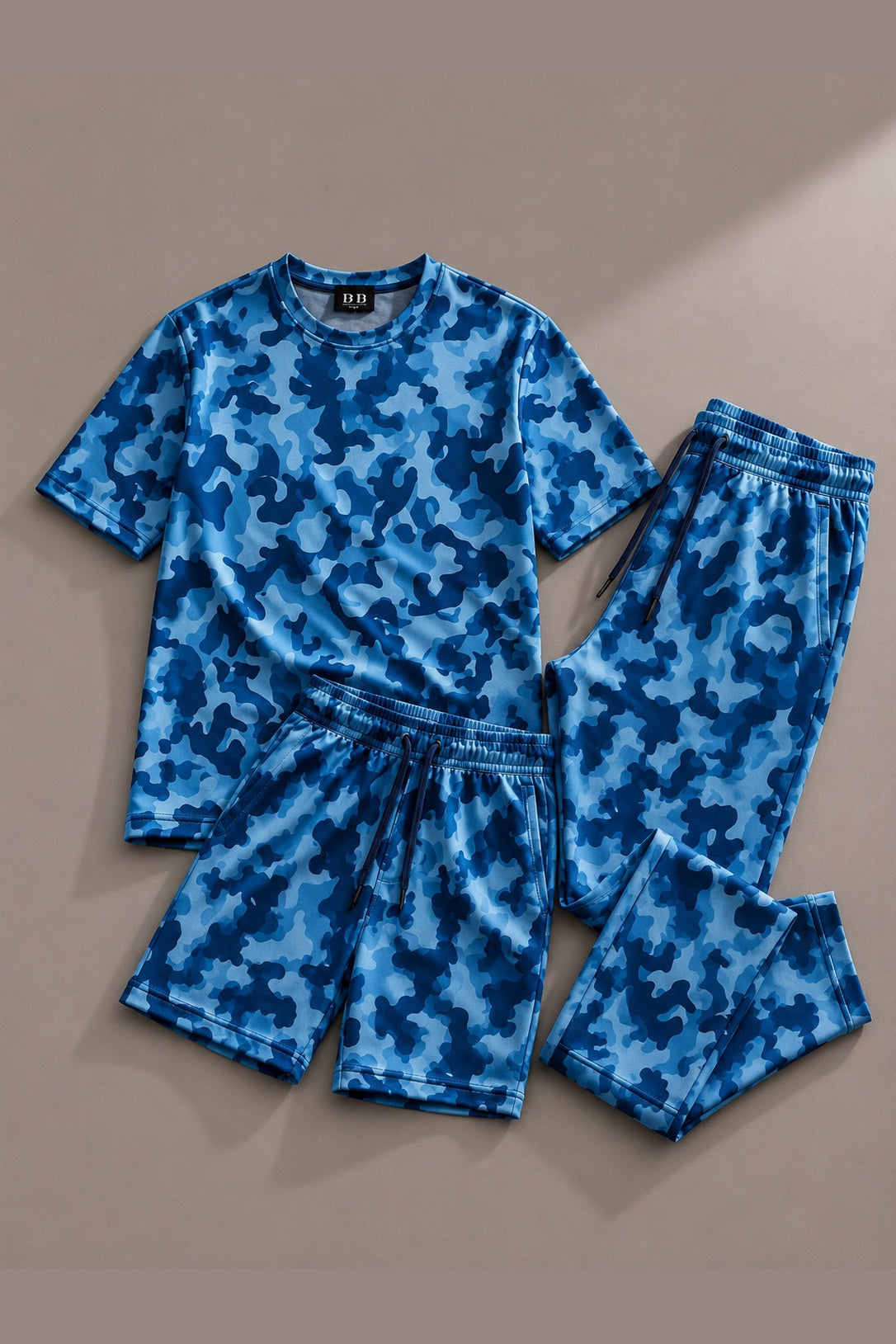 Nordic Blue Camouflage Co-ords Set (Dri-fit material) 
