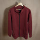 Winter Maroon Diamond Pattern Jacket 