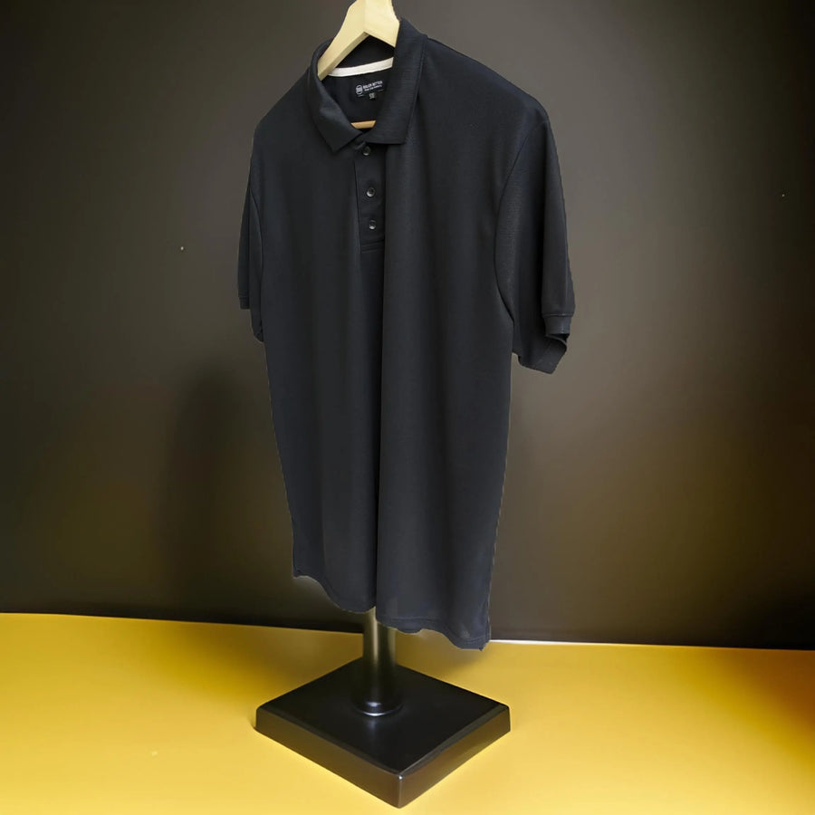 Premium Black Half Sleeves Polo Tshirt