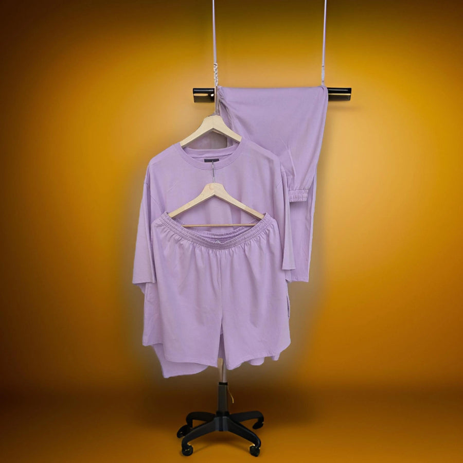 Premium Lavender Co-ord Set (Cotton)