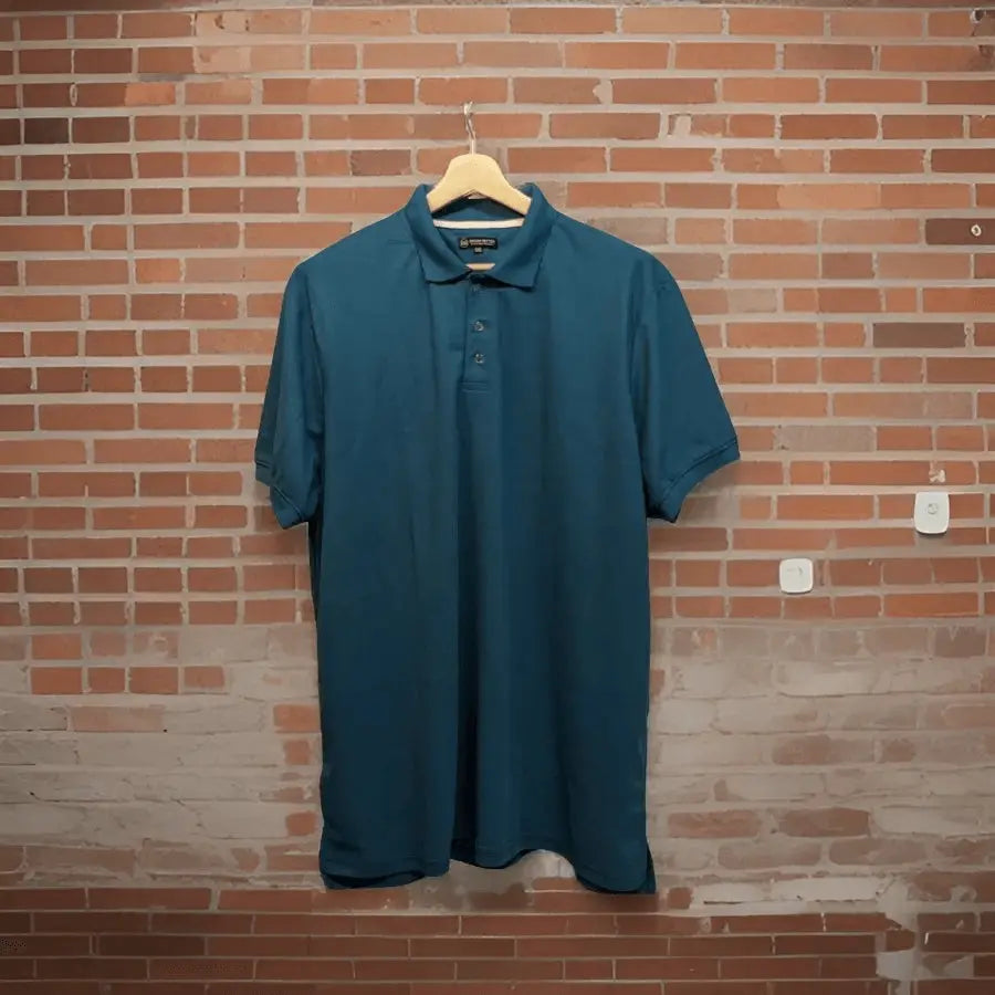 Premium Teal Half Sleeves Polo T-shirt_Polo_Tshirts_Pant_Gym_Kurtas_Co-ords_Shorts_Joggers - Sizes from 12XL_11XL_10XL_9XL_8XL_7XL_6XL_5XL_4XL_3XL_2XL_XL.