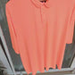 Fluorescent Peach Dri-fit Polo T-shirt